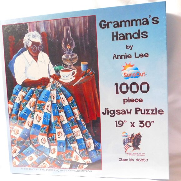 SUNSOUT Gramma's Hands 1000 Piece Puzzle by Annie Lee - Picture 1 of 3